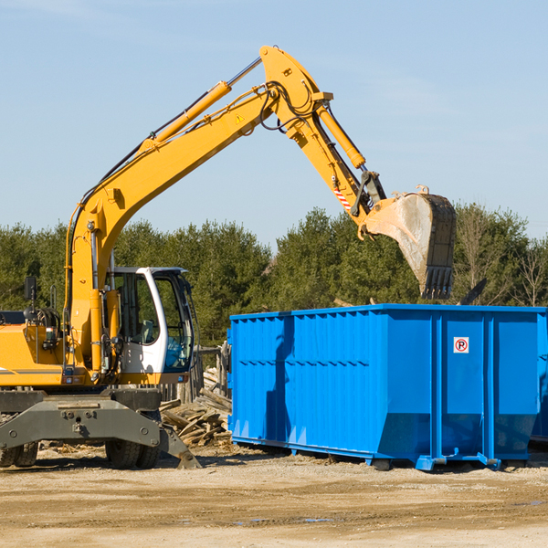 what size residential dumpster rentals are available in Belspring VA